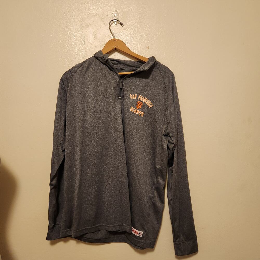 MLB Stitches SF Giants Athletic 1/4 Zip Top in Medium